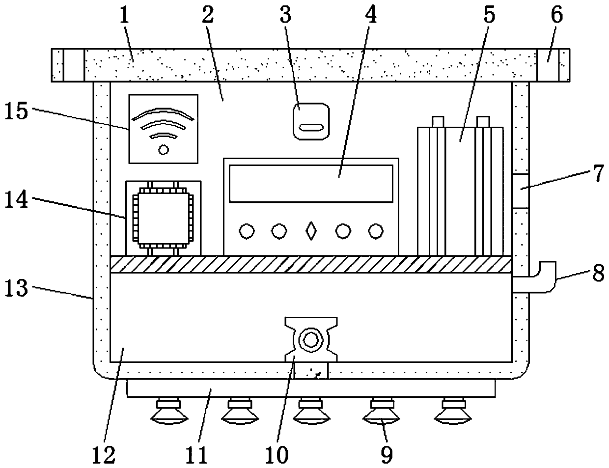 Top-hung type safety fire-fighting smoke alarm device