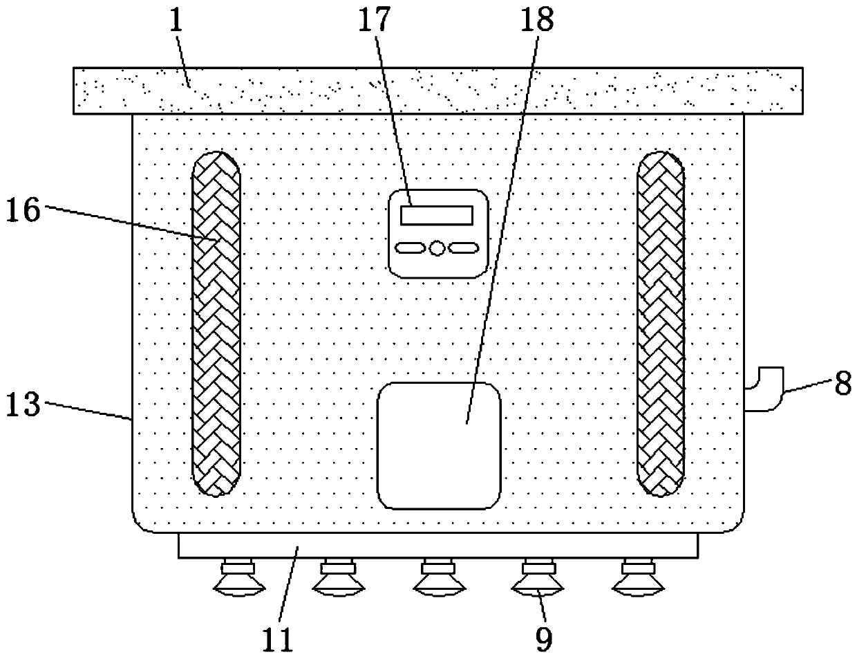 Top-hung type safety fire-fighting smoke alarm device