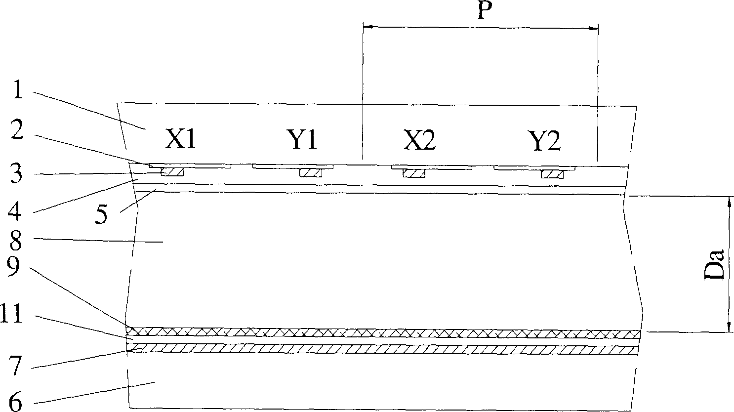 High-brightness AC plasma display screen