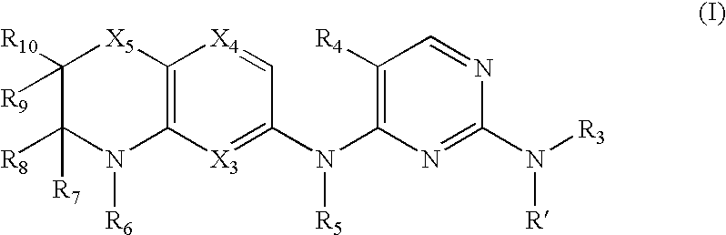 Pyrimidine-2,4-diamines and their uses