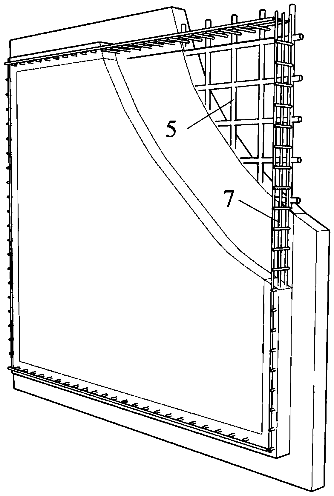 Prefabricated built-in thermal insulation layer foamed concrete composite wall-light steel frame-floor connection node