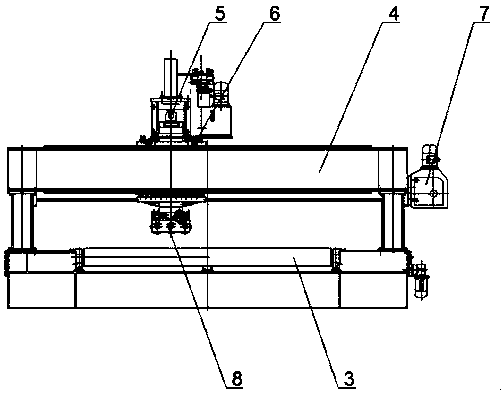 Straightening machine for butt weld of steel plate