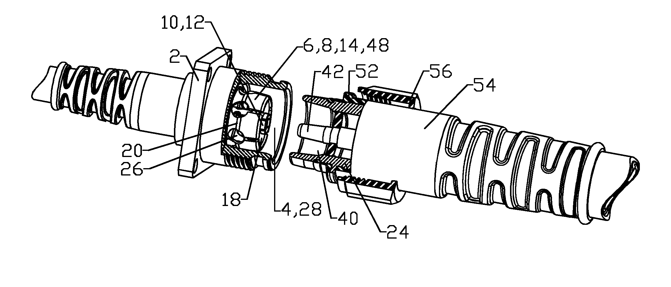 Resilient coaxial connector interface and method of manufacture