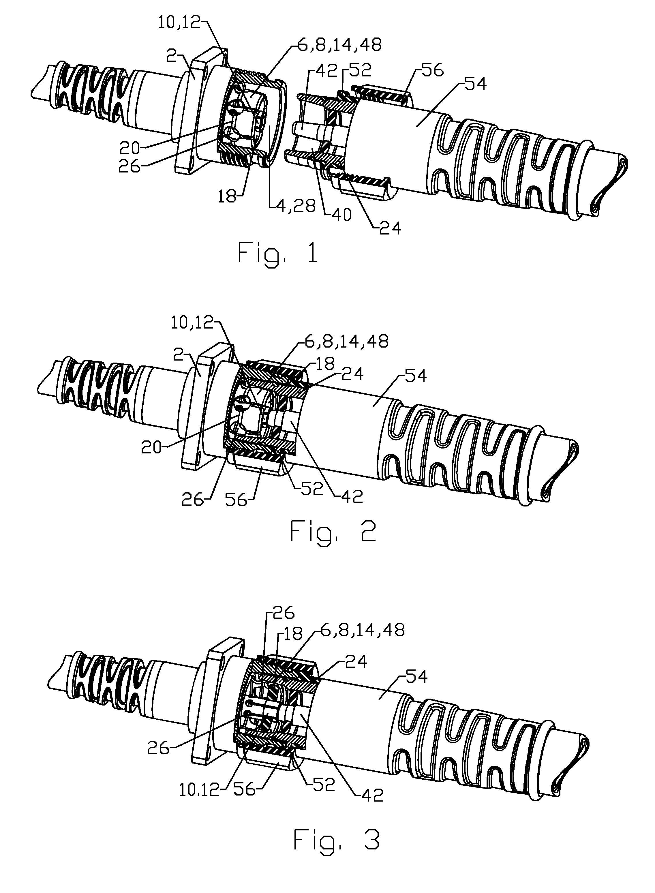 Resilient coaxial connector interface and method of manufacture