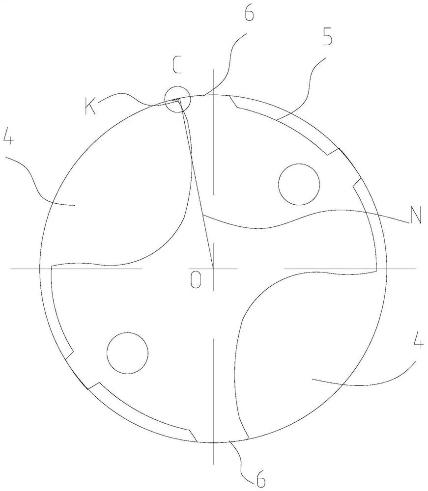 Twist drill with rake angle correction and its processing method