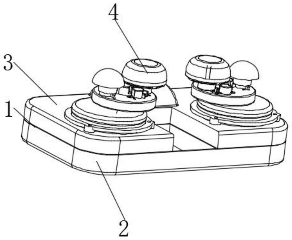 Control gearbox for efficient massage head