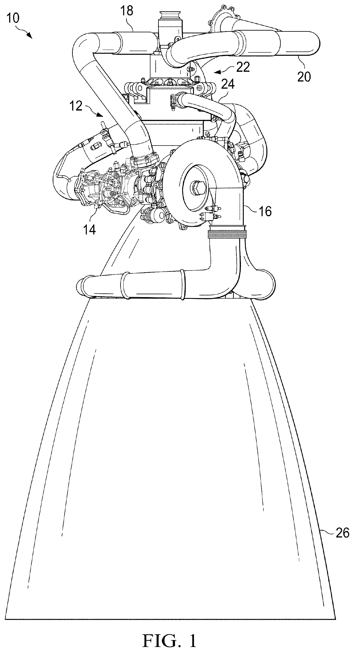 Liquid rocket engine tap-off power source