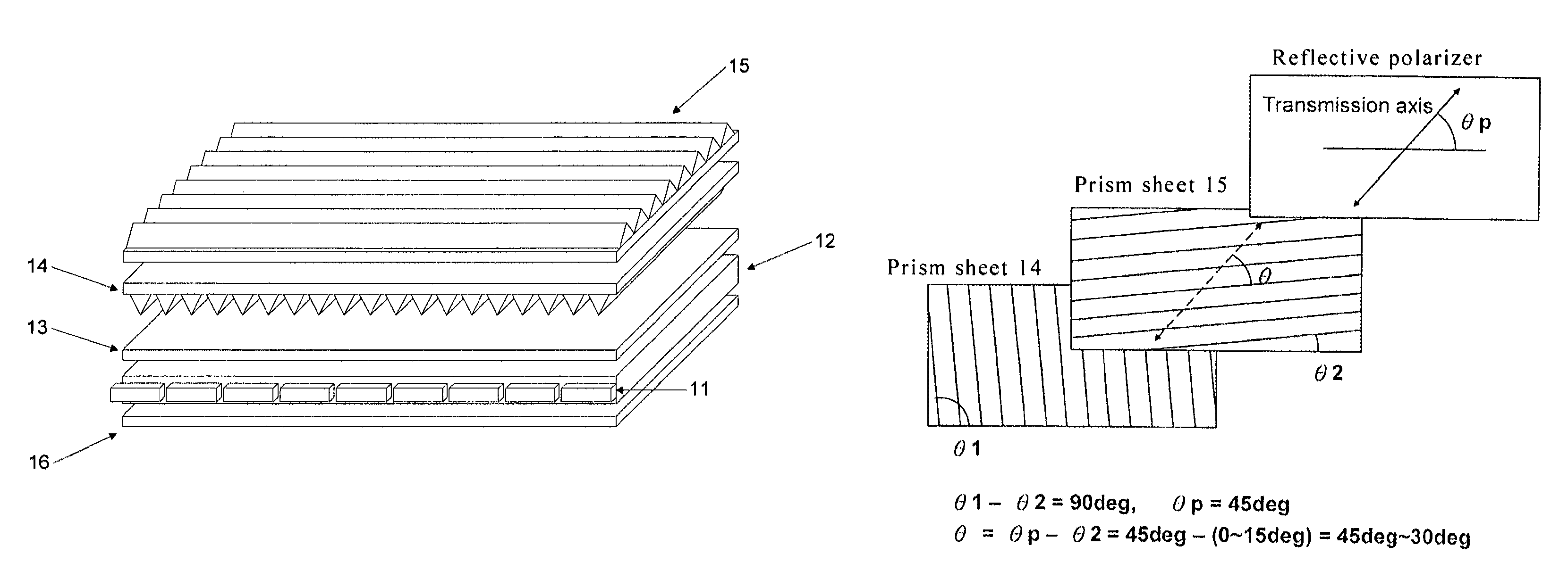 Backlight device for dual-view display