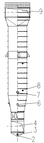 Flue gas desulfurizing tower