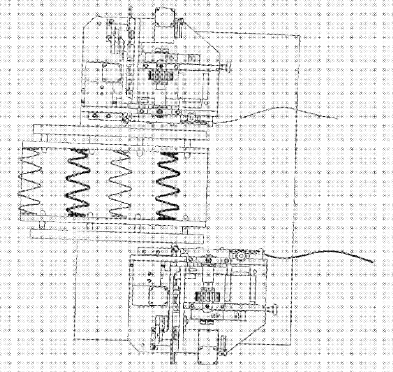 Production device for modified multi-winding-machine bed mesh spring