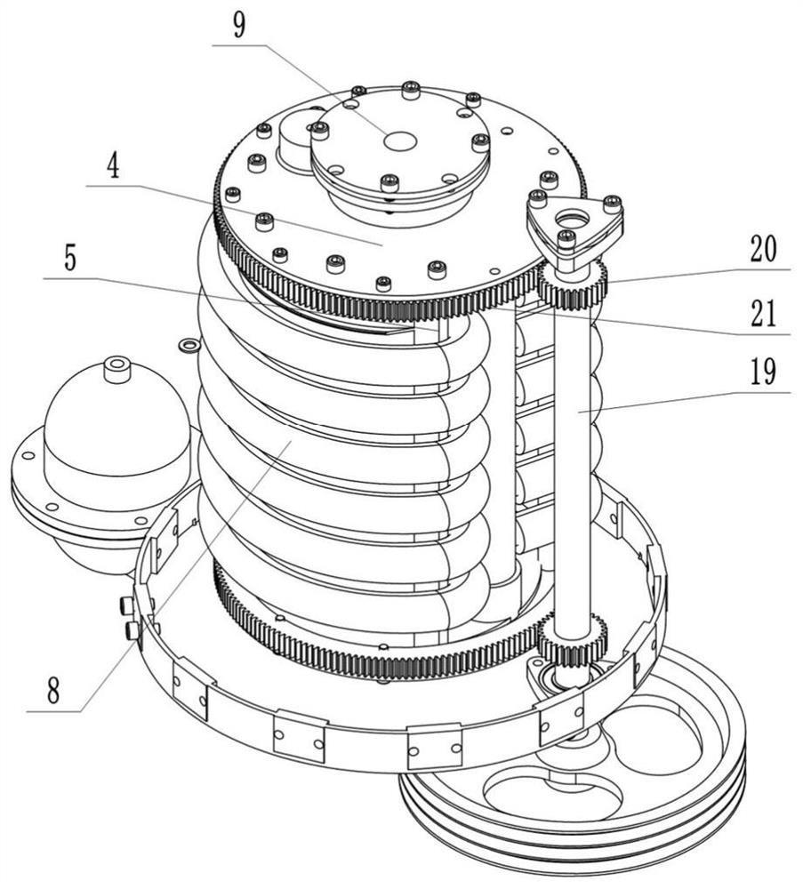 A multi-pipe connection non-pulse delivery hose pump