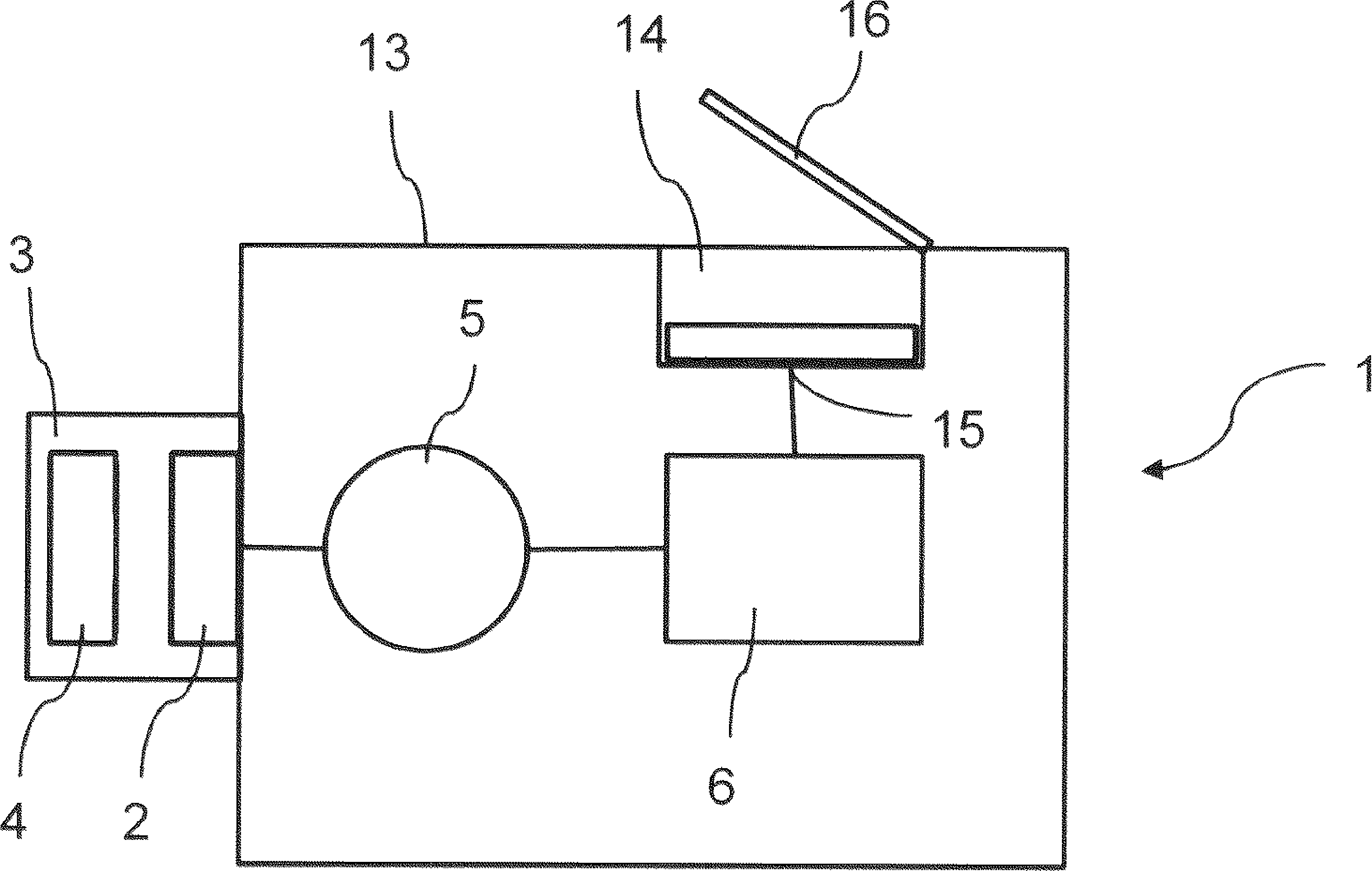 Fan filter device of fan filter system and fan filter system