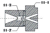 Bias gas-liquid two-phase jet-flow slotting permeability-increasing device and method