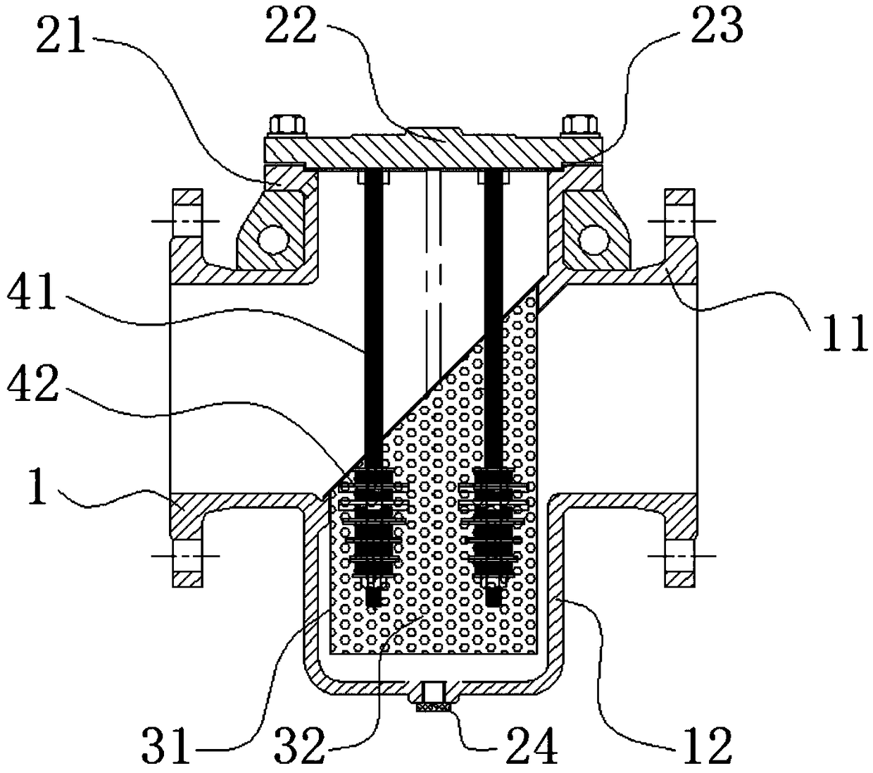 Basket-type magnetic filter