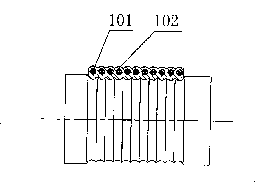 Elevator drawing belt and transmission method thereof