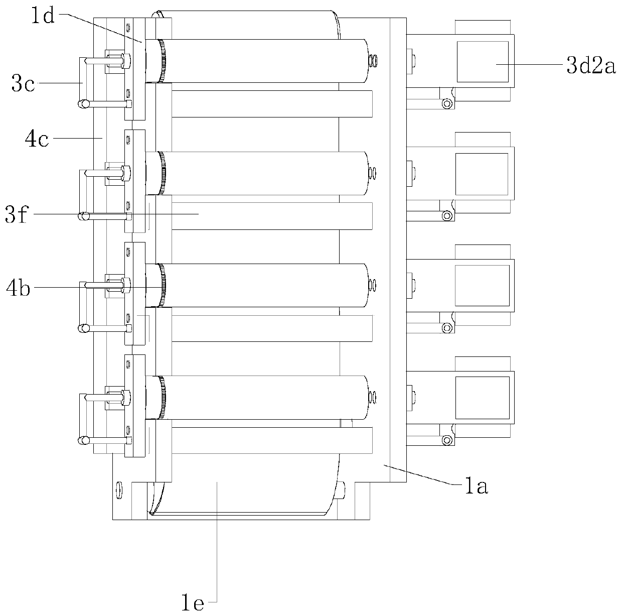 Slurry circulation and recycling device for oblique circular screen printing