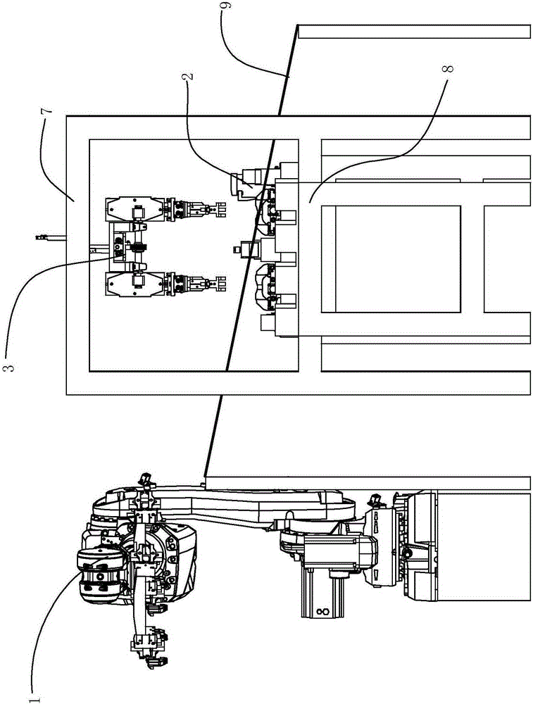 Automatic discharge online inspection submitting device for production line