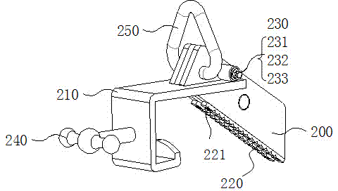 Handling device for automotive axle housing