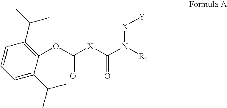 Ph sensitive prodrugs of 2,6-diisopropylphenol