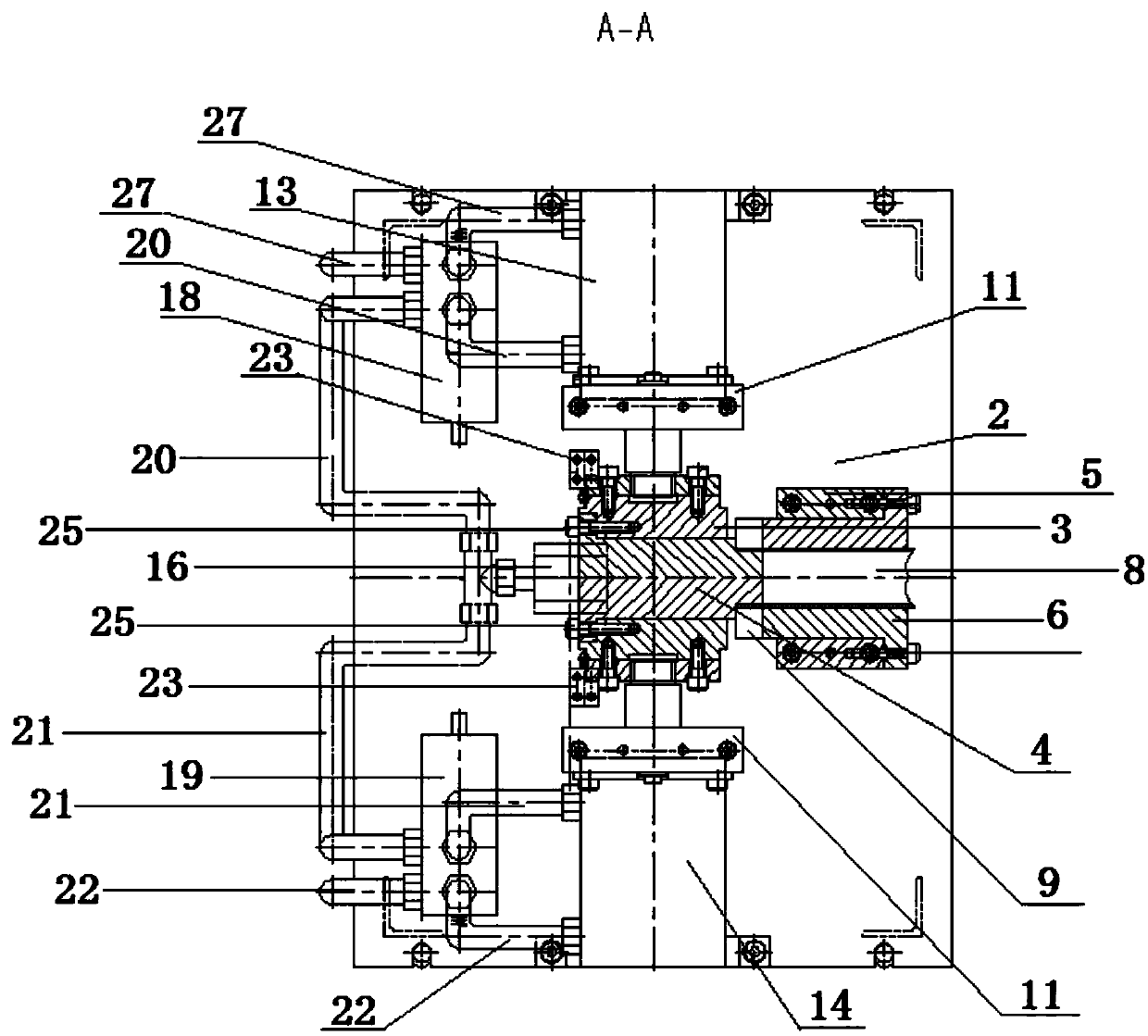 Thin-walled pipe end circular notch disposable punching device