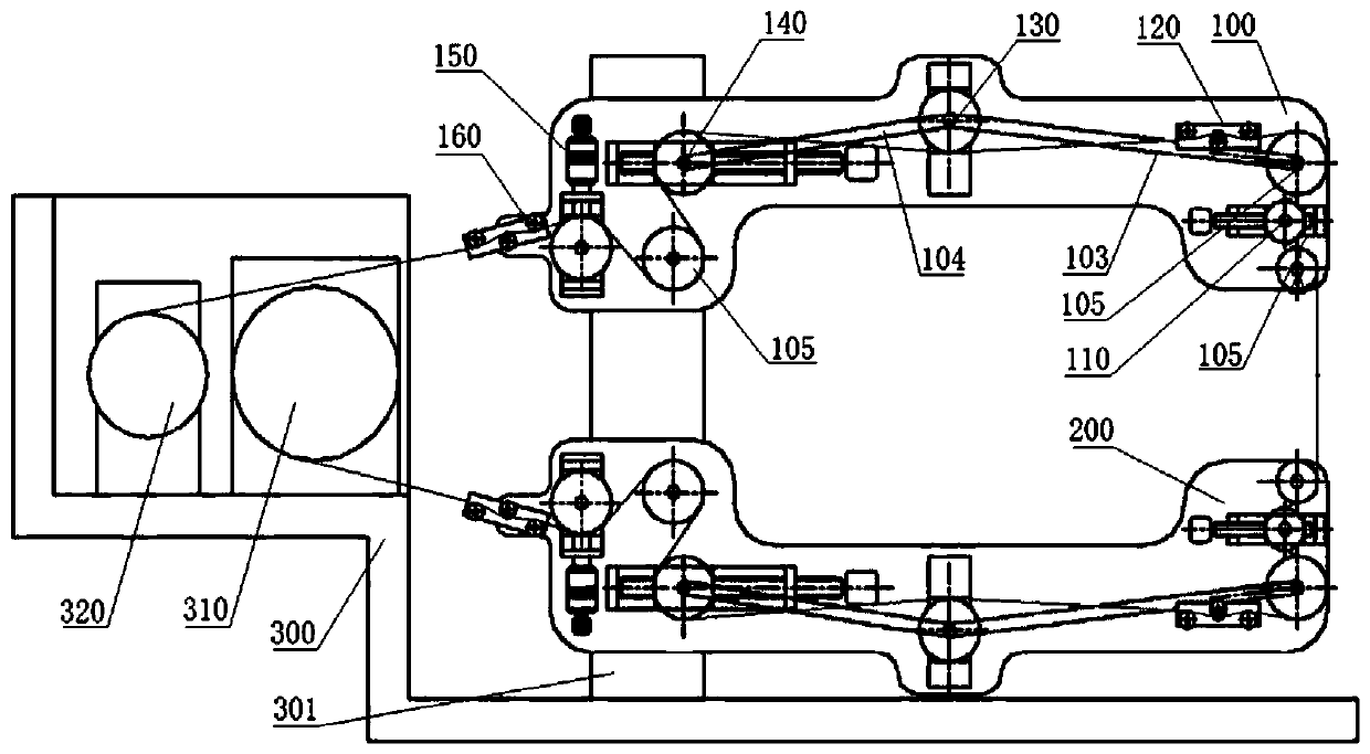 A high-speed reciprocating two-way servo tightening mechanism