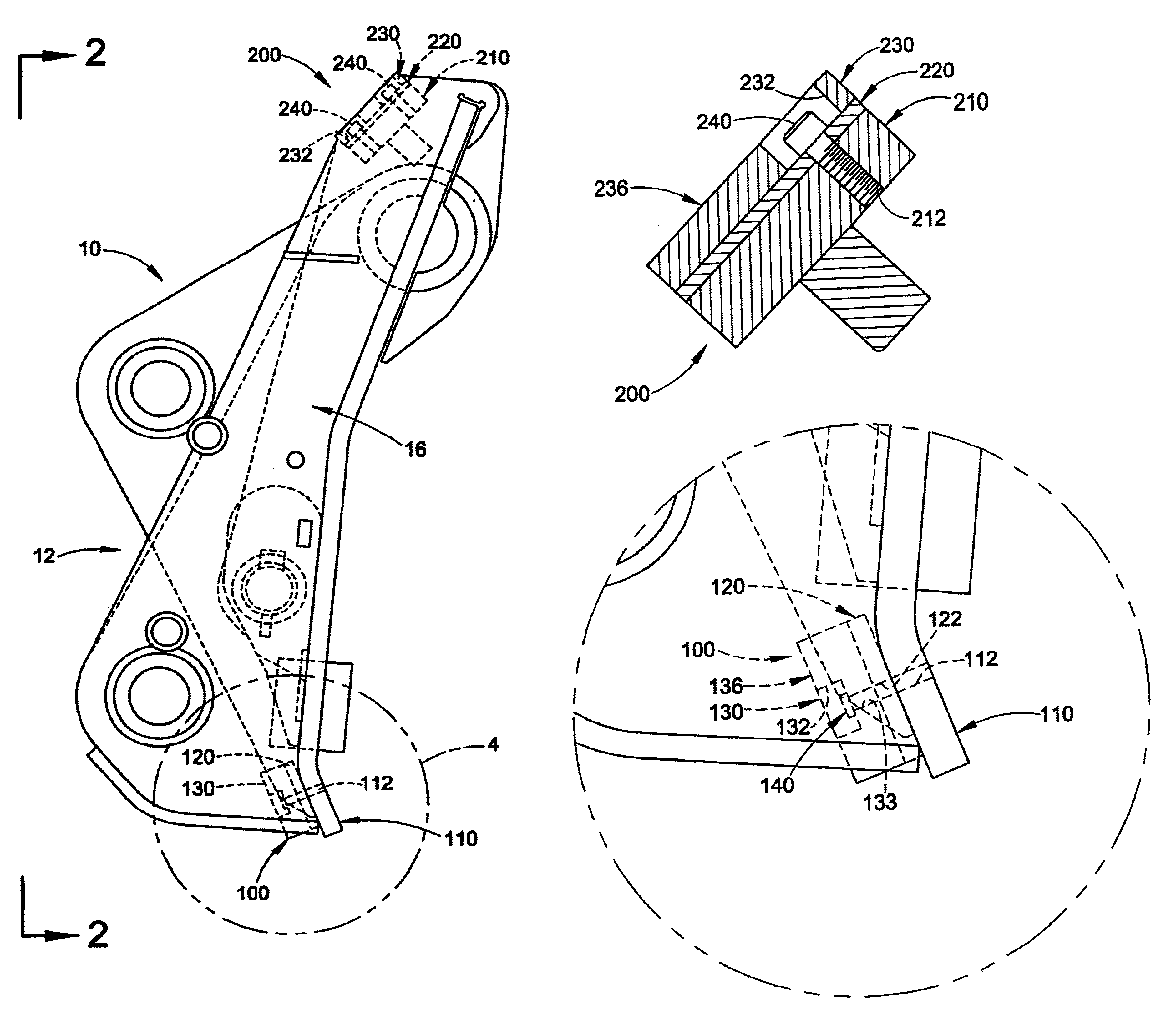 Loader coupler with adjustable dump and roll-back stops