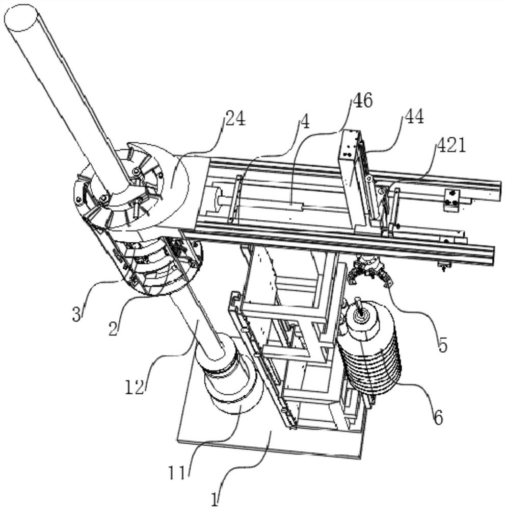 Extra-high voltage power transmission line strain insulator string in-out operation connecting device