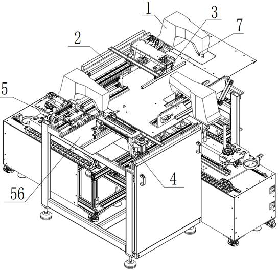 Sewing mechanism and abdominal pad sewing device applying same