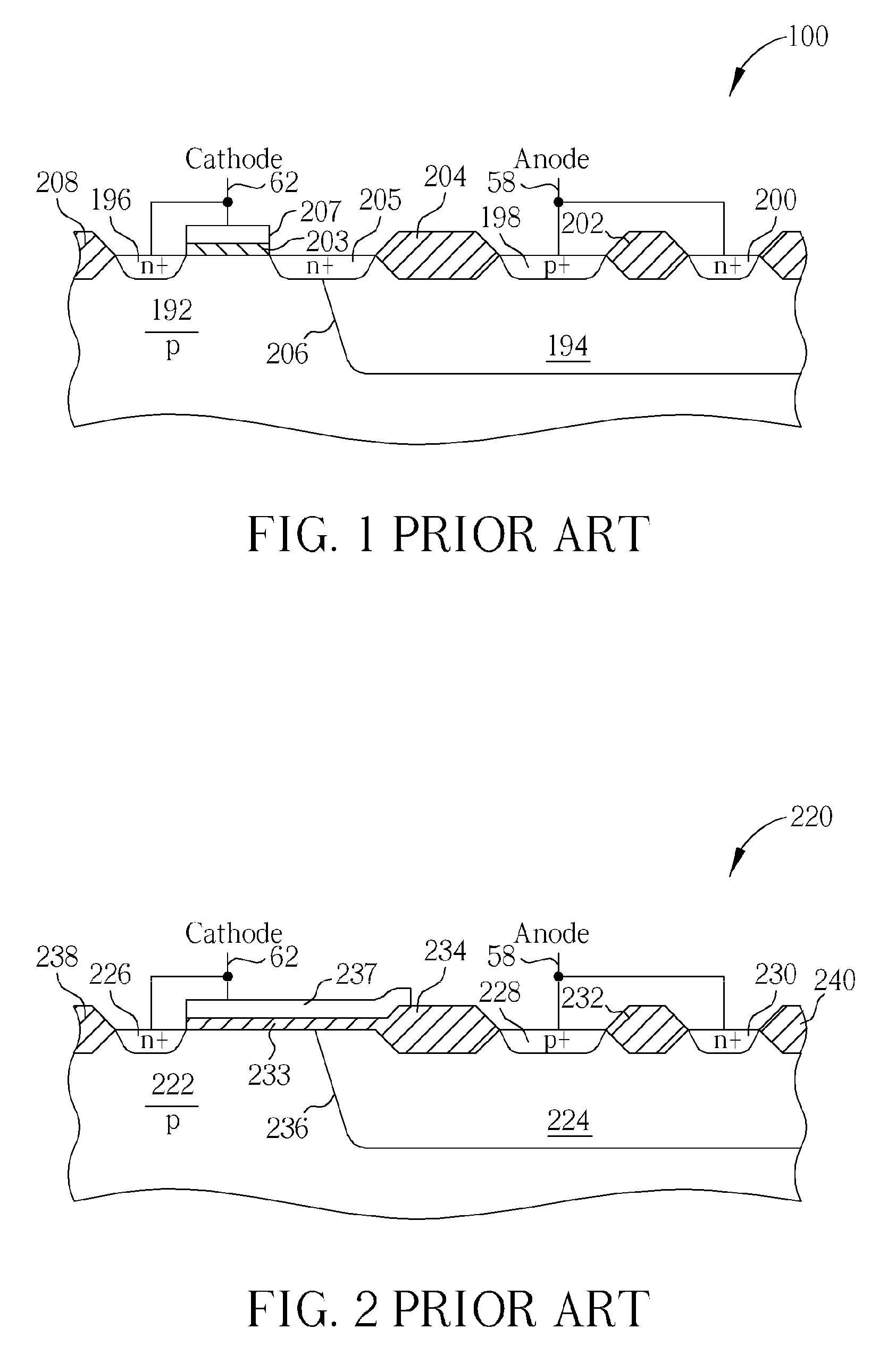 Lateral silicon controlled rectifier structure