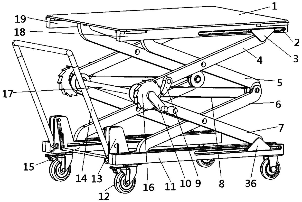 A kind of multi-functional logistics carrier trolley