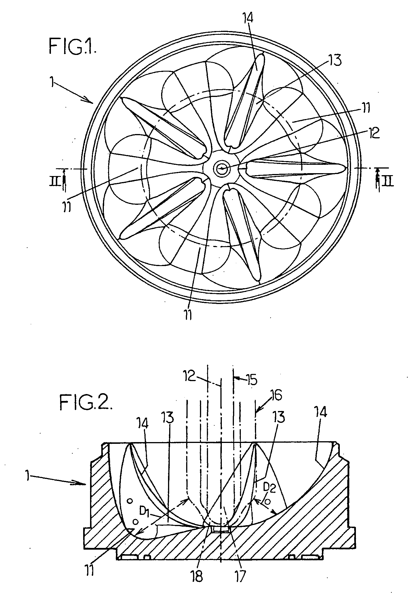 Drawing-blowing method and device for molding thermoplastic material containers, in particular bottles, with petaloid bottoms