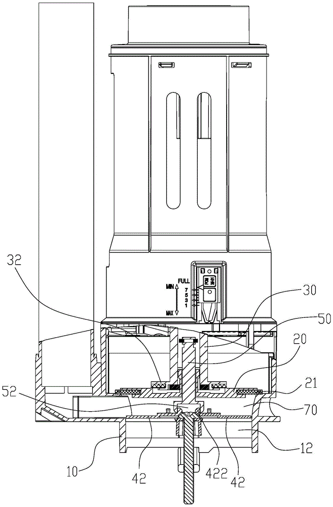 A method for starting a drain valve and a starting mechanism using the method