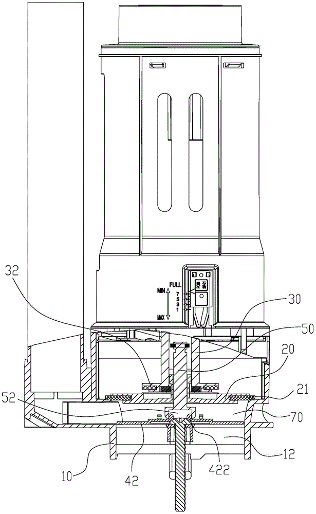 A method for starting a drain valve and a starting mechanism using the method