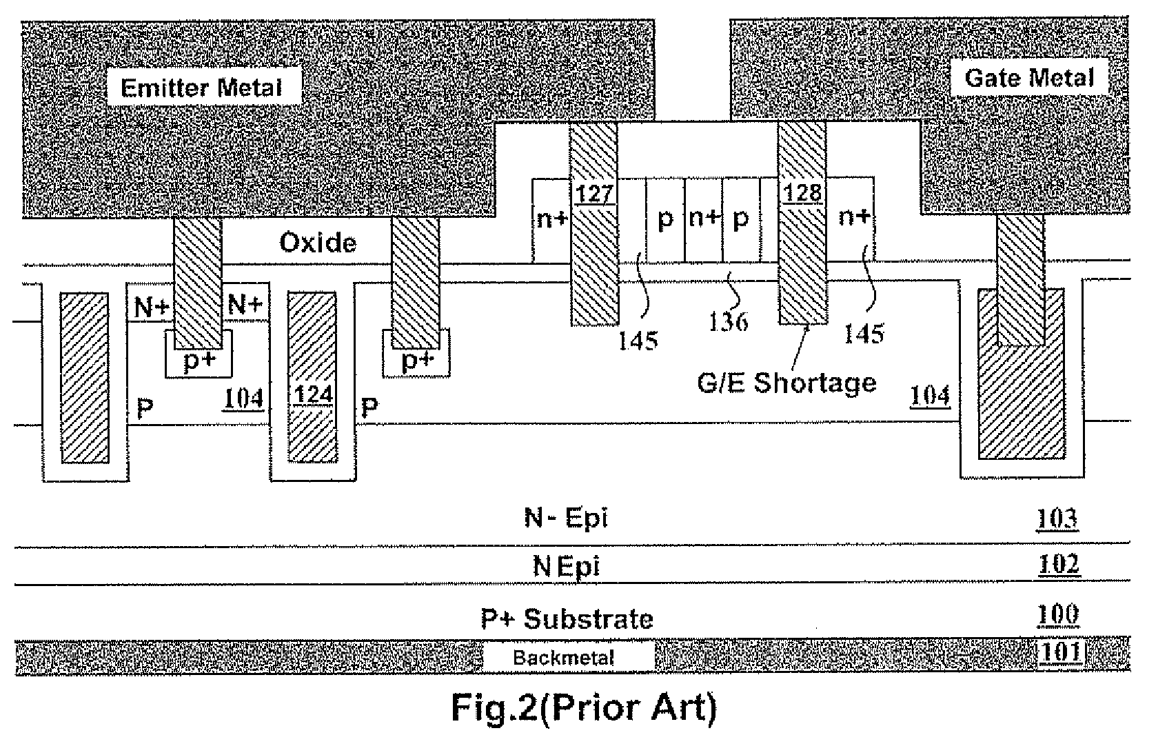 Trench IGBT with trench gates underneath contact areas of protection diodes