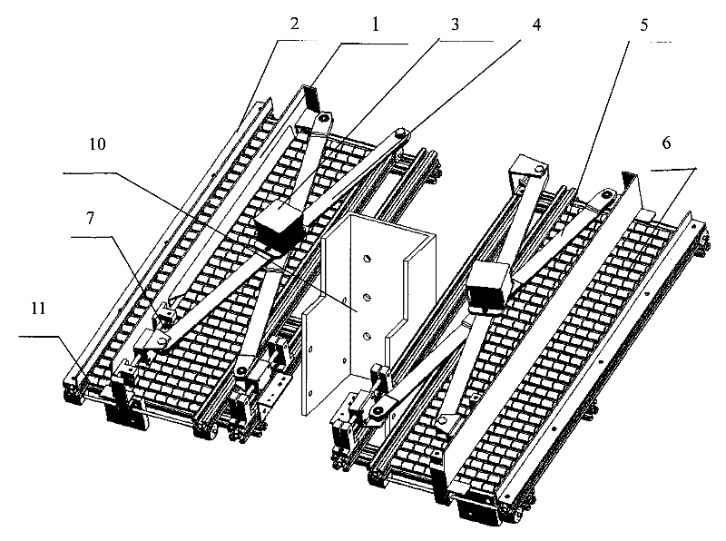 Scissor-fork type drug feeding mechanical hand