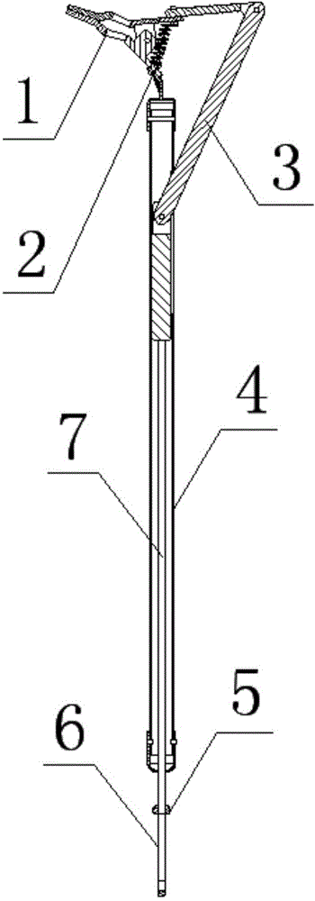 10kv distribution line live-line work wire clamping rod