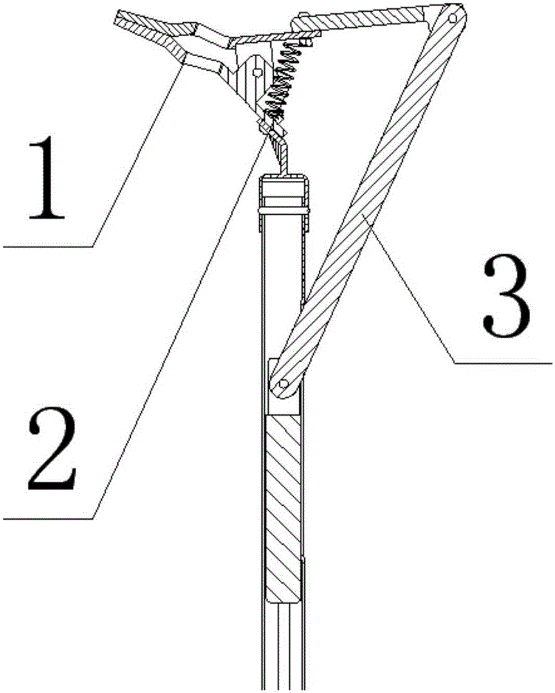 10kv distribution line live-line work wire clamping rod