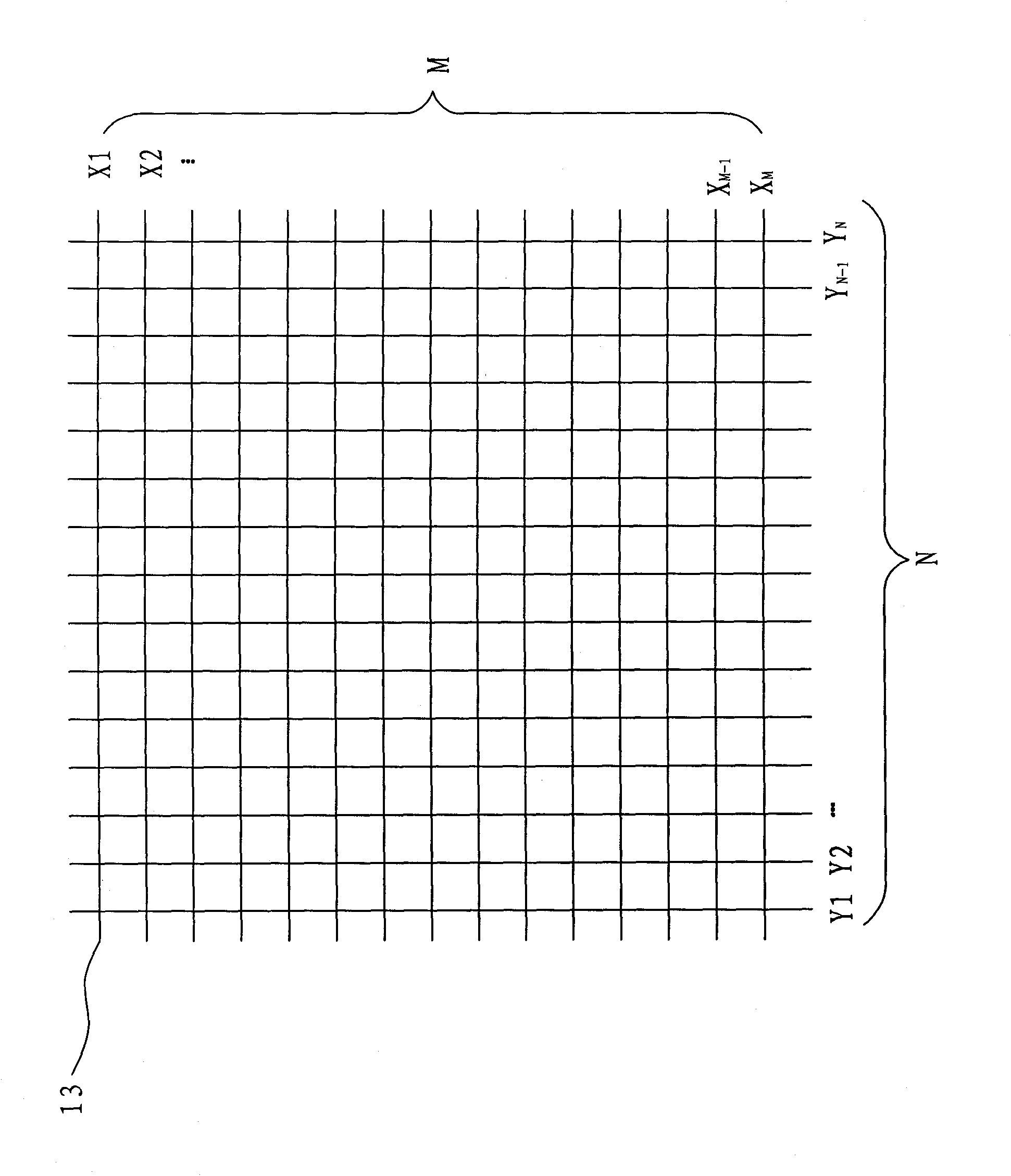 Method for scanning projective capacitive touch panel