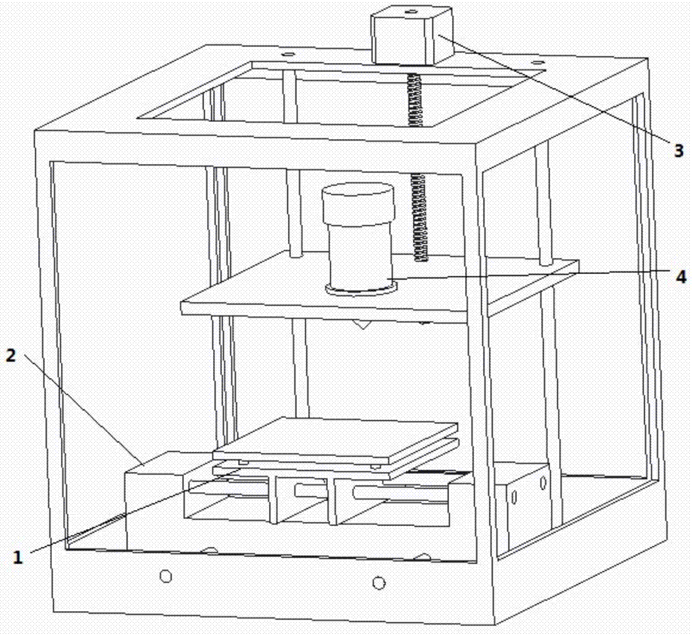 3D-printing-based machining method of three-dimensional micro-fluidic chip and printing device