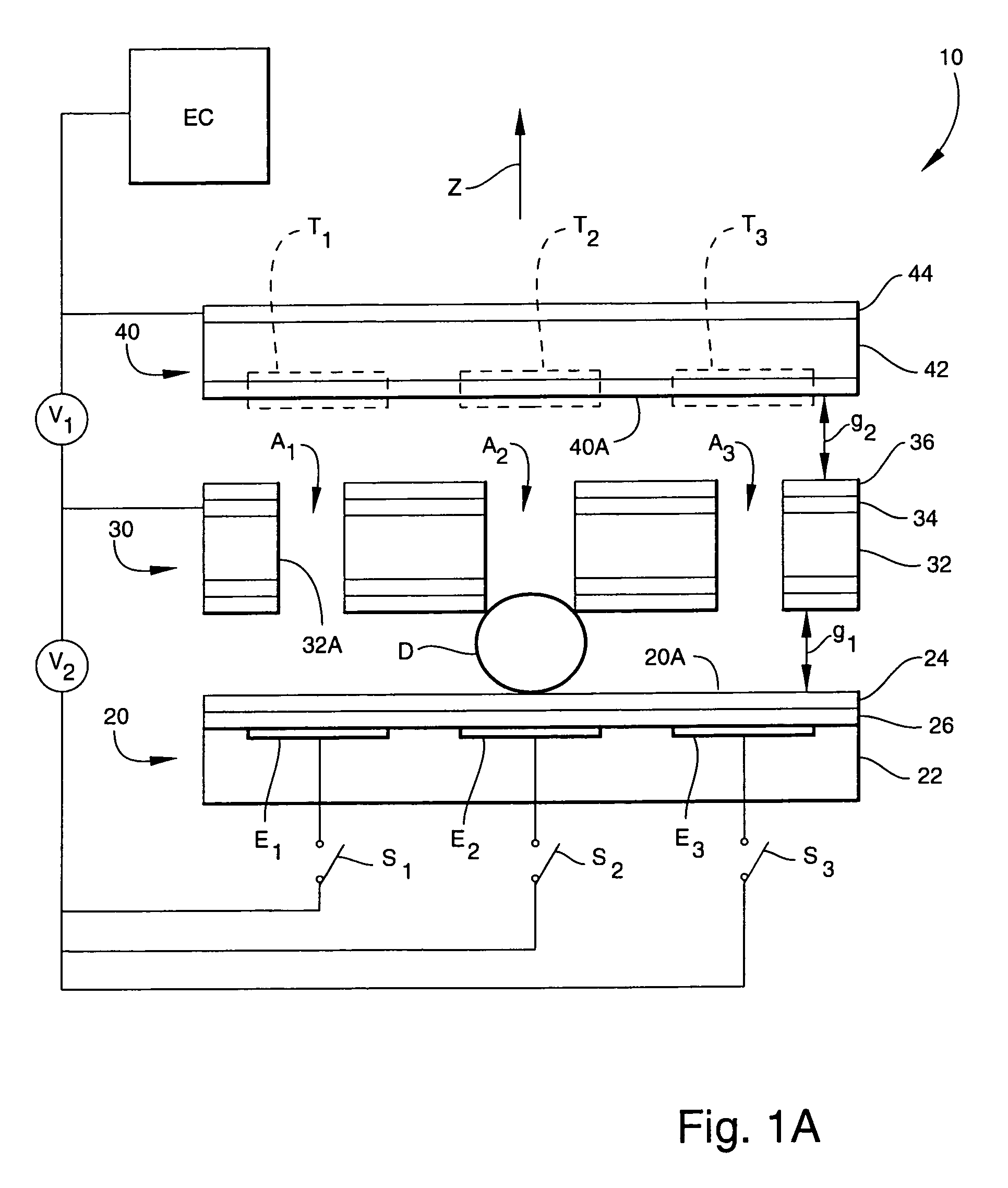 Method and apparatus for non-contact electrostatic actuation of droplets