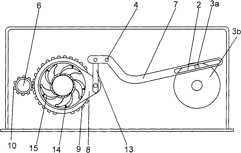 Boosting lever and gear combination mechanism