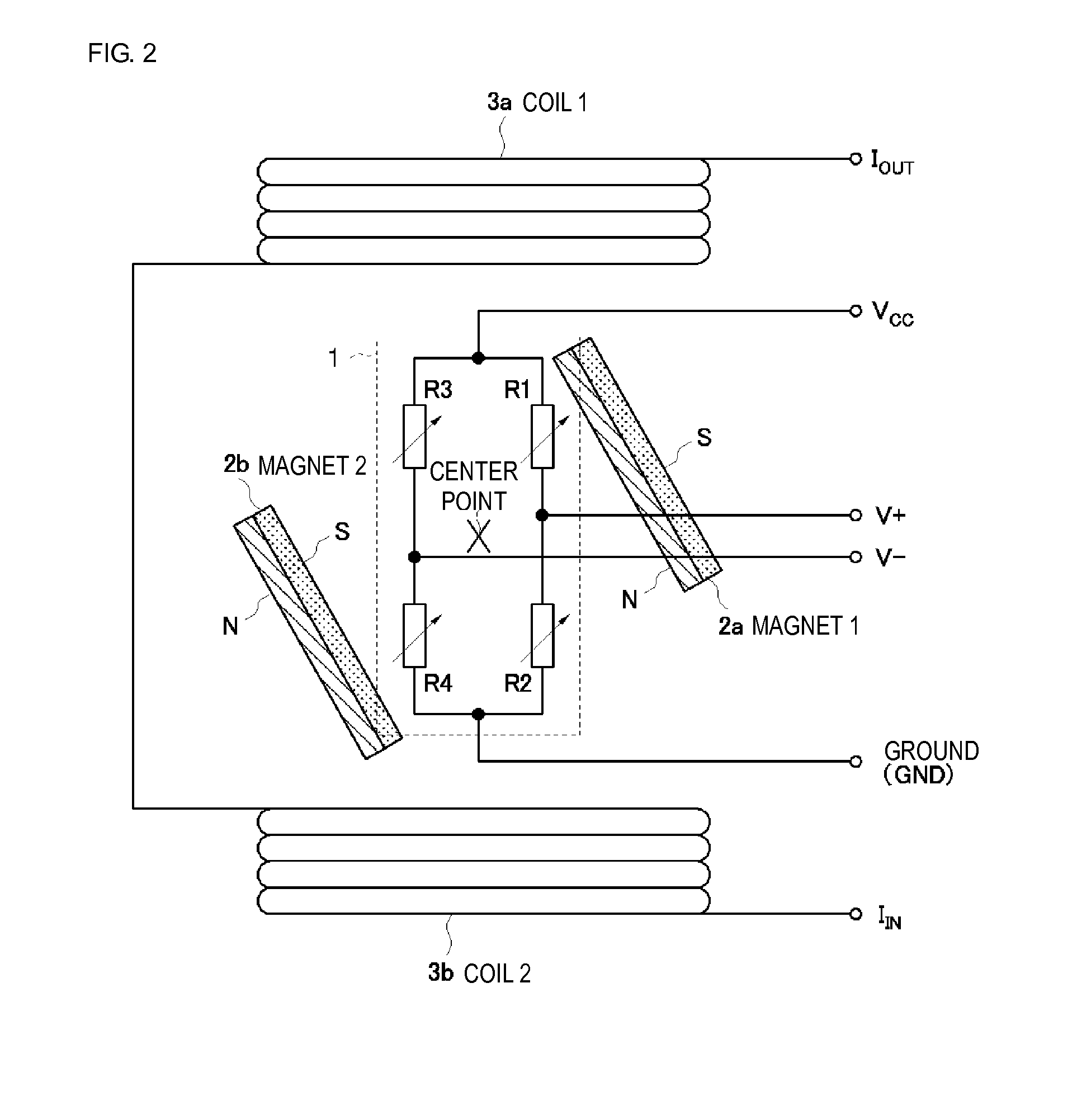 Magnetic current sensor and current measurement method