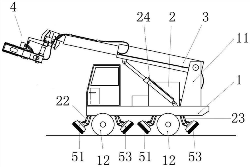 Vibrating fruit dropping machine