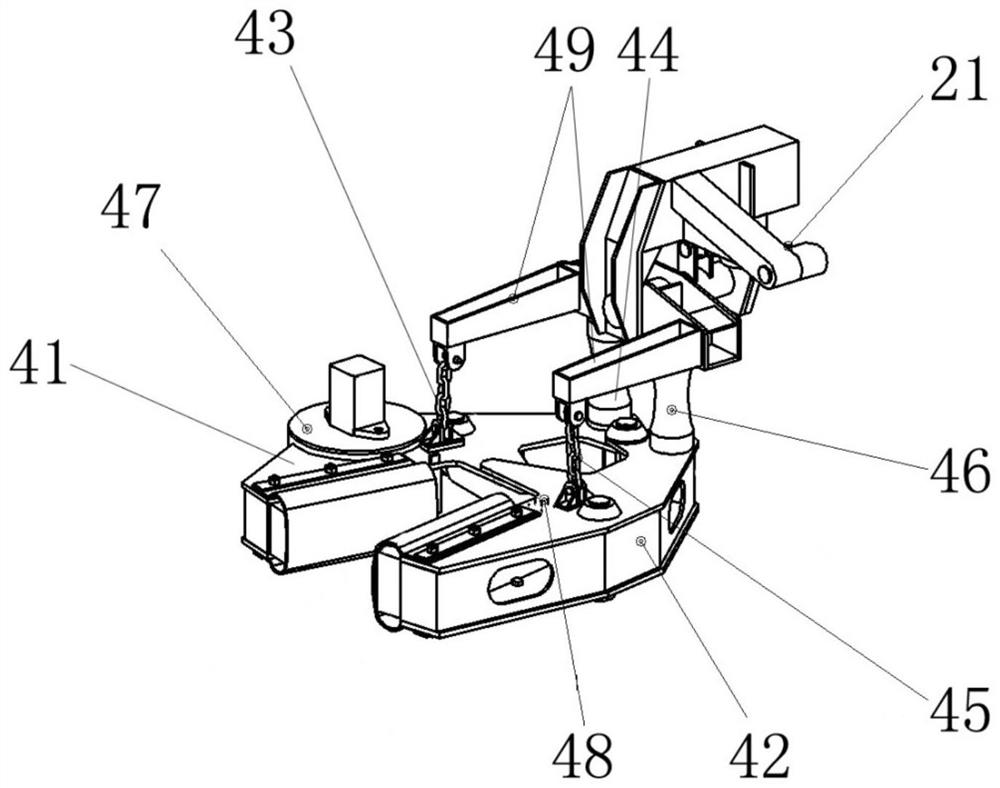 Vibrating fruit dropping machine