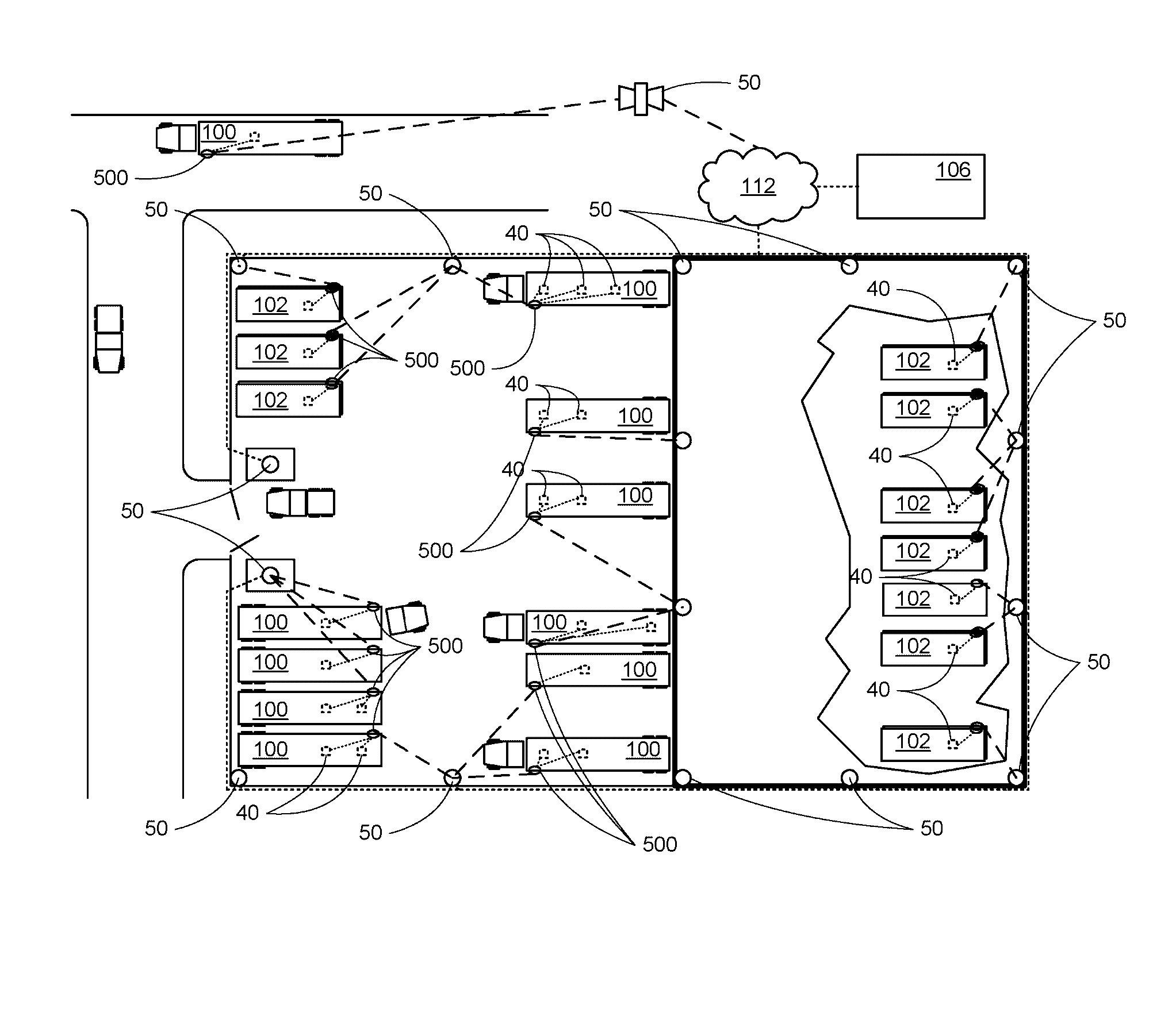 Keyhole communication device for tracking and monitoring shipping container and contents thereof