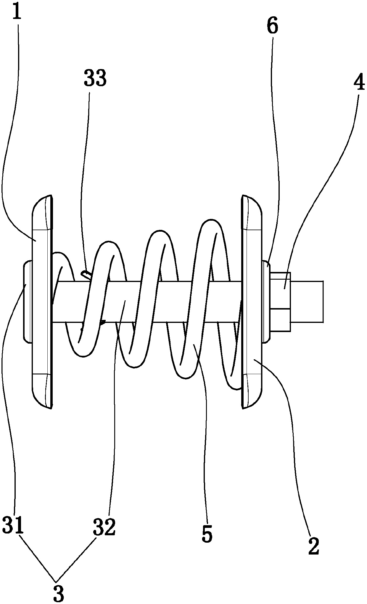 Automobile front collision energy absorption protection structure