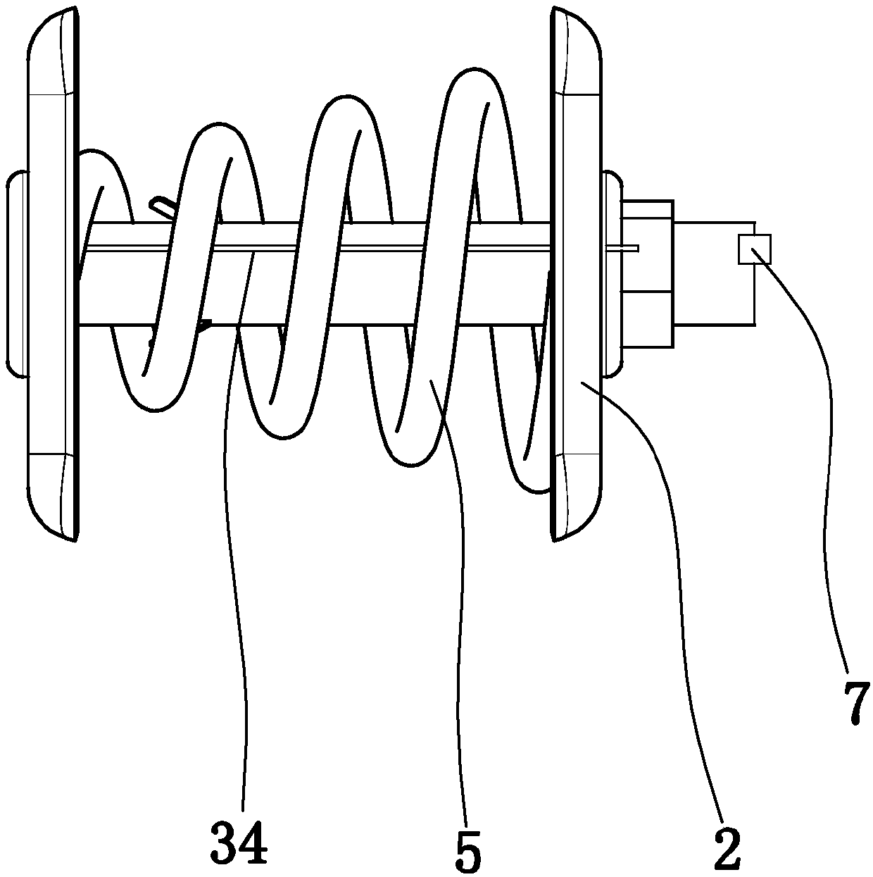 Automobile front collision energy absorption protection structure