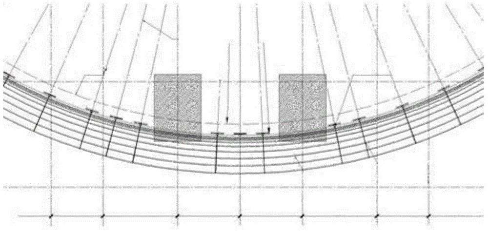 Construction method for double-curve triangular aluminum plate unit type hanging ceiling