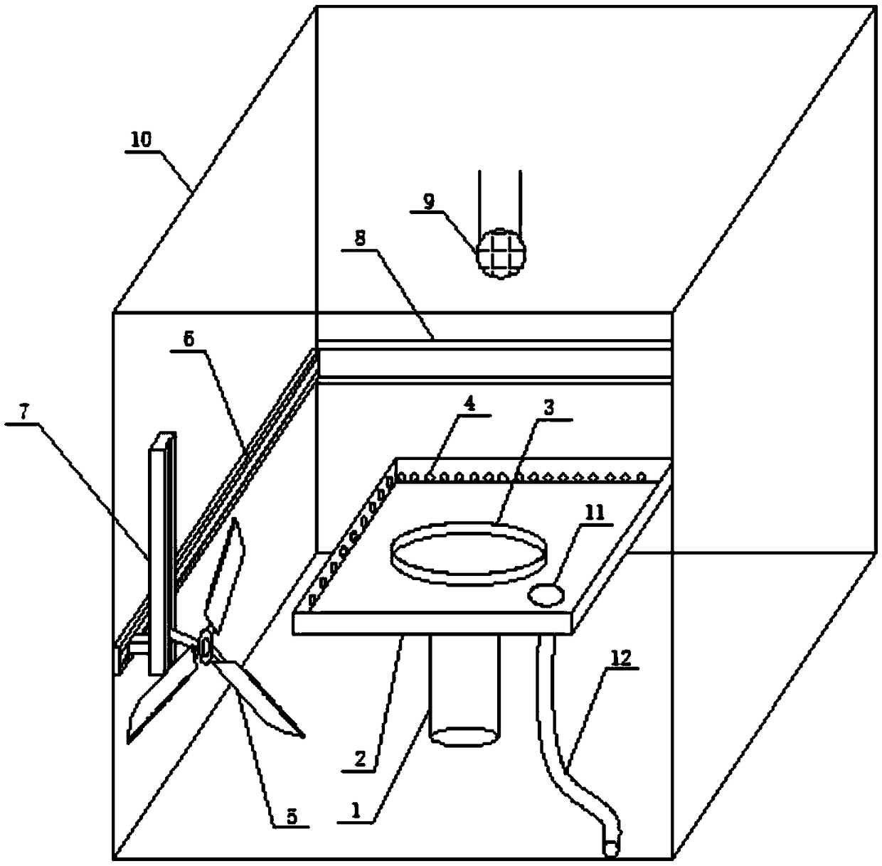 Hardware cutting machine convenient to fix