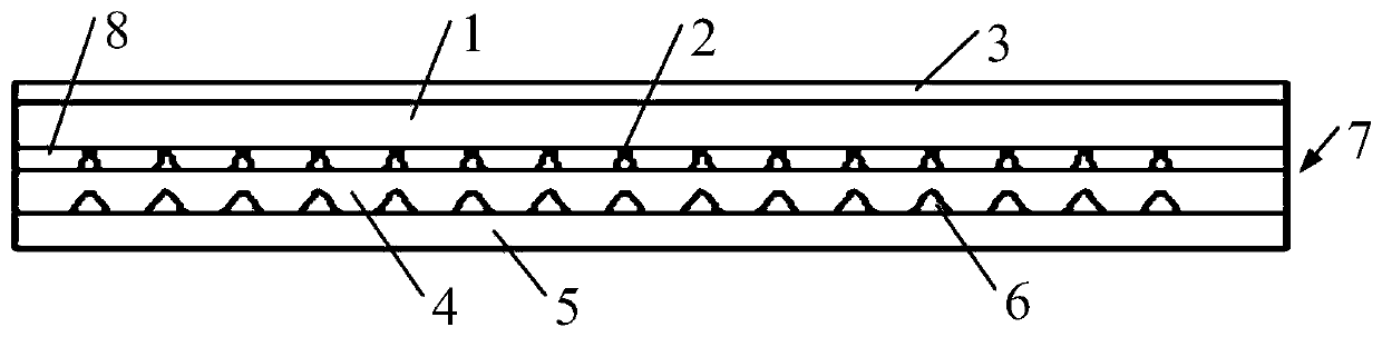 Device for enhancing heat dissipation efficiency of jet radiator, heat dissipation component and manufacturing method